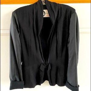 LANVIN - Black Unstructured Blazer size L/XL